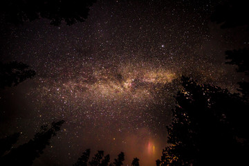 Milky Way Over The Northern Lights - Oregon 2017