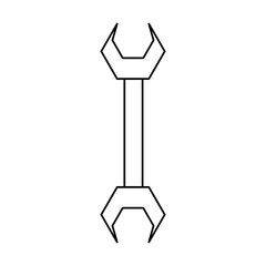 Wrench tool isolated icon vector illustration graphic design