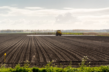 Sprayer on the field