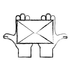 Email or mail symbol icon vector illustration graphic design