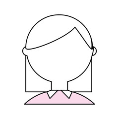 Geek woman cartoon icon vector illustration graphic design