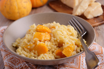 Pumpkin risotto