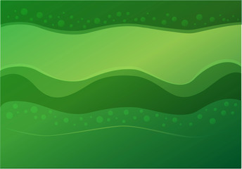 Background green waves