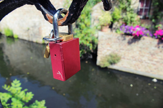 Heart Lock Over Creek