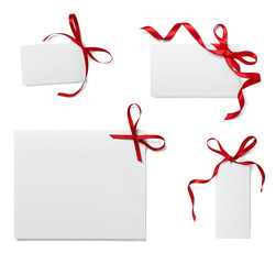 ribbon bow card note chirstmas celebration greeting