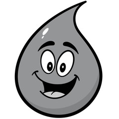 Water Drop Mascot Illustration