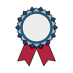Award ribbon symbol icon vector illustration graphic design