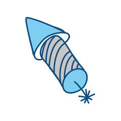 Rocket firework symbol icon vector illustration graphic design
