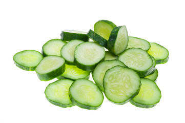 Sliced cucumber