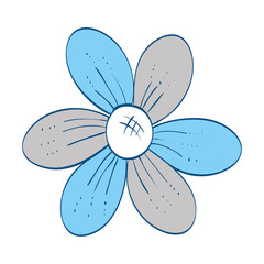 Beautiful flower ornament icon vector illustration graphic design