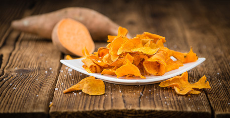 Fresh made Sweet Potato Chips