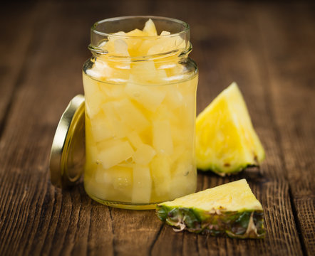 Portion of Preserved Pineapple pieces