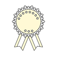 Award ribbon symbol icon vector illustration graphic design