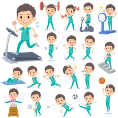 surgical operation green wear men_Sports & exercise