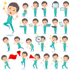 surgical operation green wear men_2