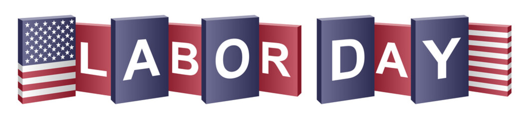 labor day with american flag