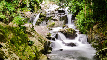 Fototapeta na wymiar Beautiful waterfall in Thailand