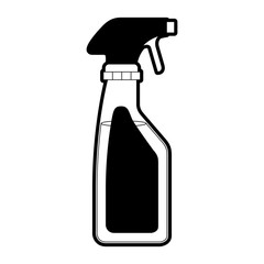 black sections silhouette of laundry spray bottle