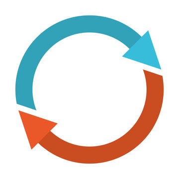 recommend clip art: colorful silhouette of refresh or reload icon