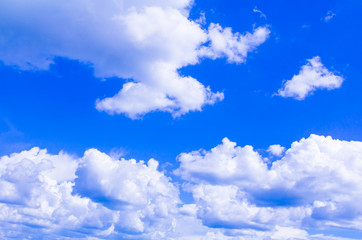 Obraz na płótnie Canvas blue sky with cloud vivid, art of nature beautiful and copy space for add text