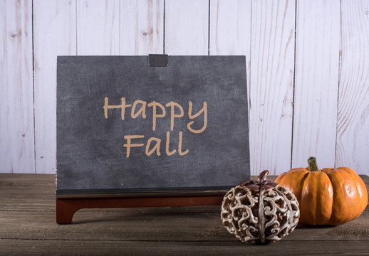 Chalkboard Happy Fall