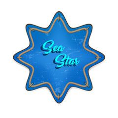 Sea star vector