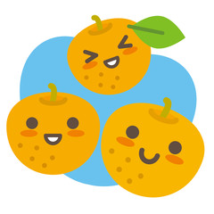 梨の親子(空色)