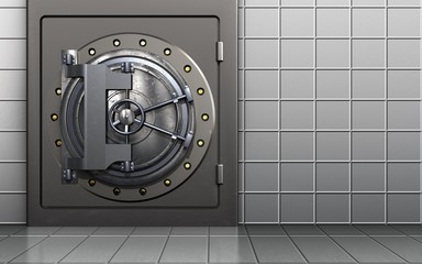 3d metal safe vault door