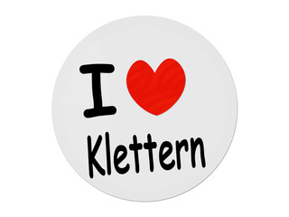 I love klettern