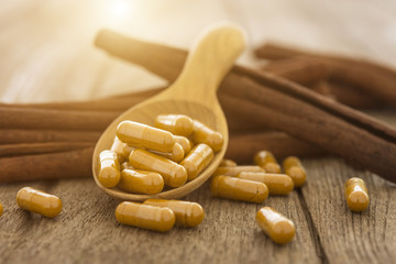 Cinnamon, herbs and spices