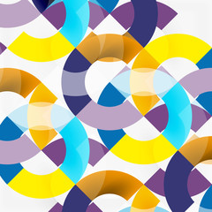 Obraz premium Colorful rings on grey background, modern geometric pattern design