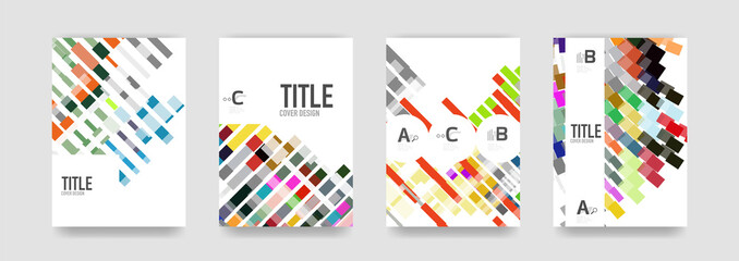 Obraz premium Set of brochure cover templates