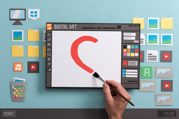 Digital painting software