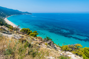 Fototapeta na wymiar Ionian sea on Lefkada west coast