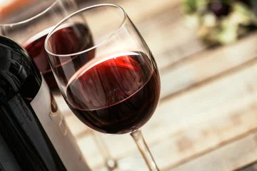 Fotobehang Red wine tasting © stokkete
