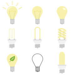Light bulb, a set of light bulbs, energy saving