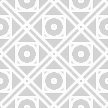 Geometric pattern for wallpapers. Light gray seamless background