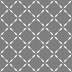 Geometric seamless pattern. Black and white design