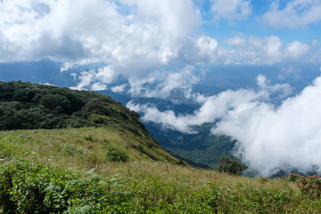 Fototapeta na wymiar Mountain view in Chiangmai, Thailand