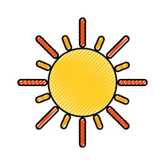 summer sun isolated icon vector illustration design