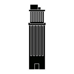 skyscraper building tower city business architecture apartment and office vector illustration