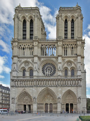 Notre-Dame Cathedral in Paris, France.