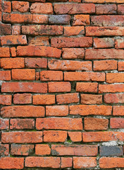 Background of old brick wall texture.