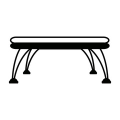 table platform stand template for object vector illustration