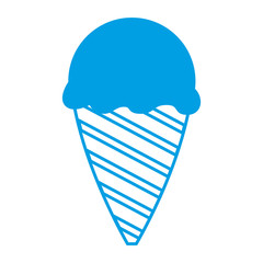 ice cream icon over white background vector illustration