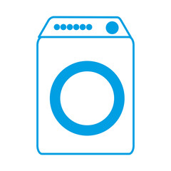 washing machine icon over white background vector illustration