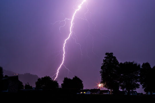Blitzeinschlag, Gewitter 