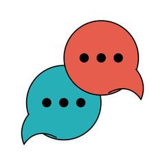 conversation bubbles icon image vector illustration design 
