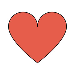 cartoon heart icon image vector illustration design 