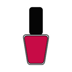 pink nail polish icon image vector illustration design 